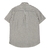 Les Deux Kris Linen Ss Shirt Ivory/dark Navy