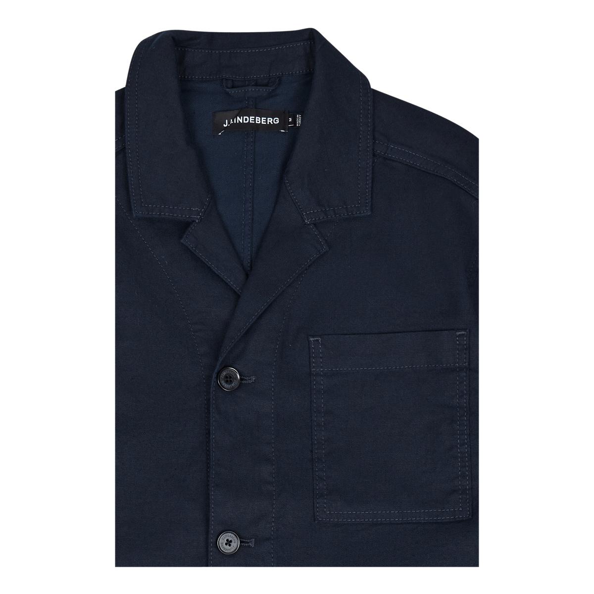 Errol Linen Workwear Overshirt 6855 Jl Navy