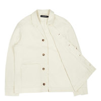J.Lindeberg Errol Linen Workwear Overshirt E026 Turtledove