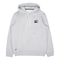 Lacoste Classic Fit Solid Hooded Sweat Silver Chine