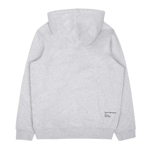 Classic Fit Solid Hooded Sweat Silver Chine