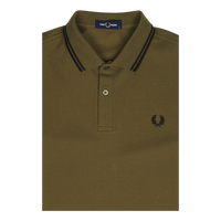 Fred Perry Twin Tipped Fp Shirt Q41 Unfrmgrn/black