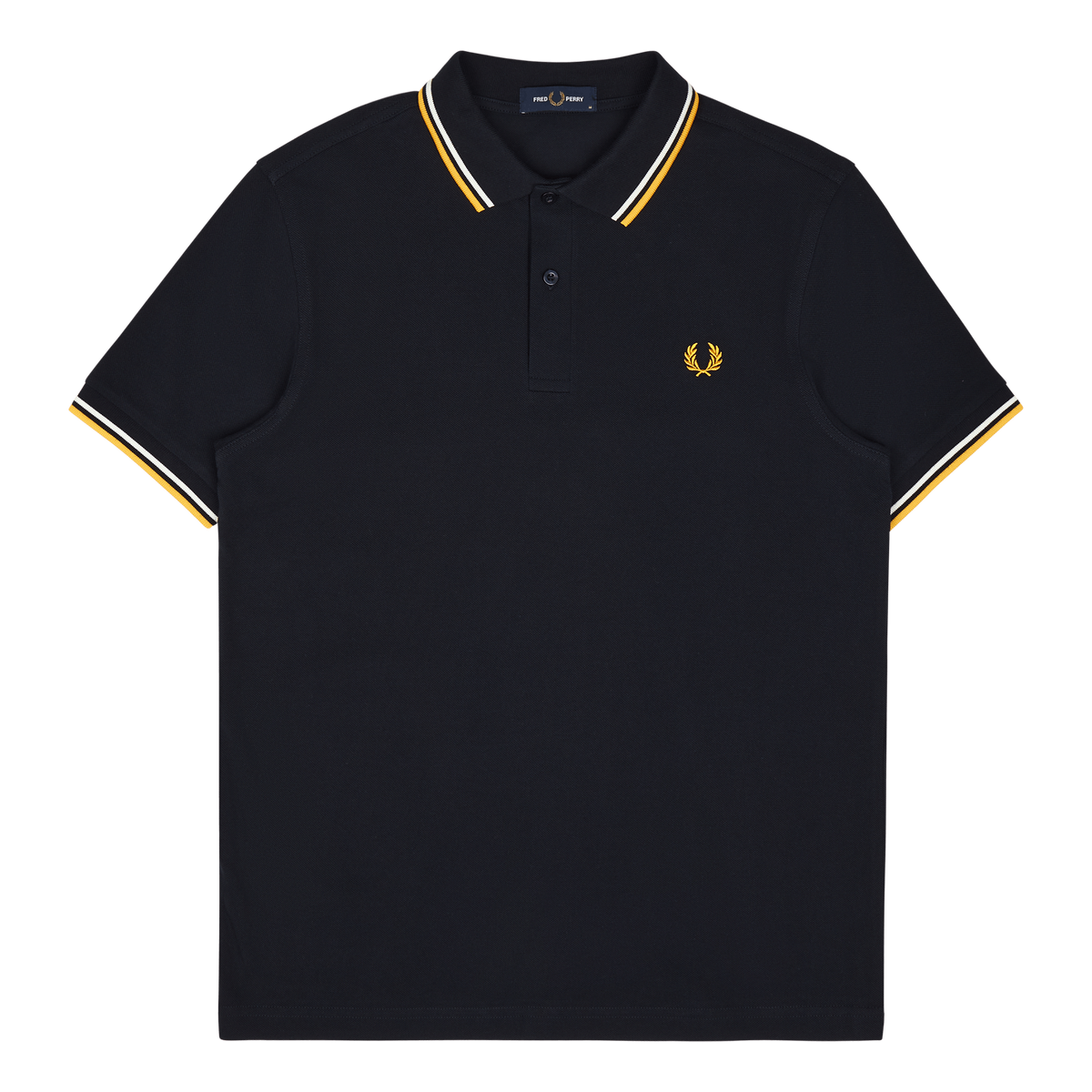 Fred Perry Twin Tipped Fp Shirt R81 Navy/ecru/gldnhr