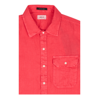 Replay Linen Shirt 259 Coral Red