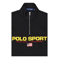 Sport Fleece-lsl-knt Polo Black/gold